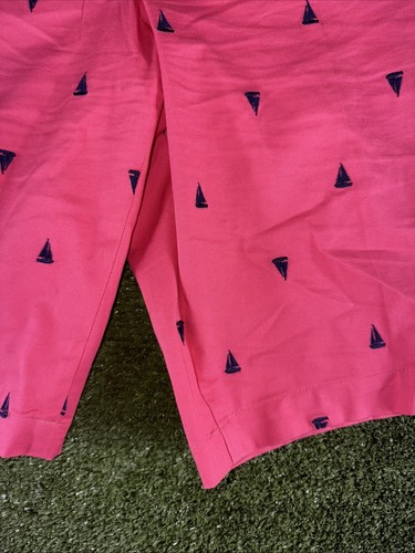 Talbots Bermuda Shorts Damen Gr. 14 Rosa Segelboot Print Chinohose Maritim - Bild 3 von 8