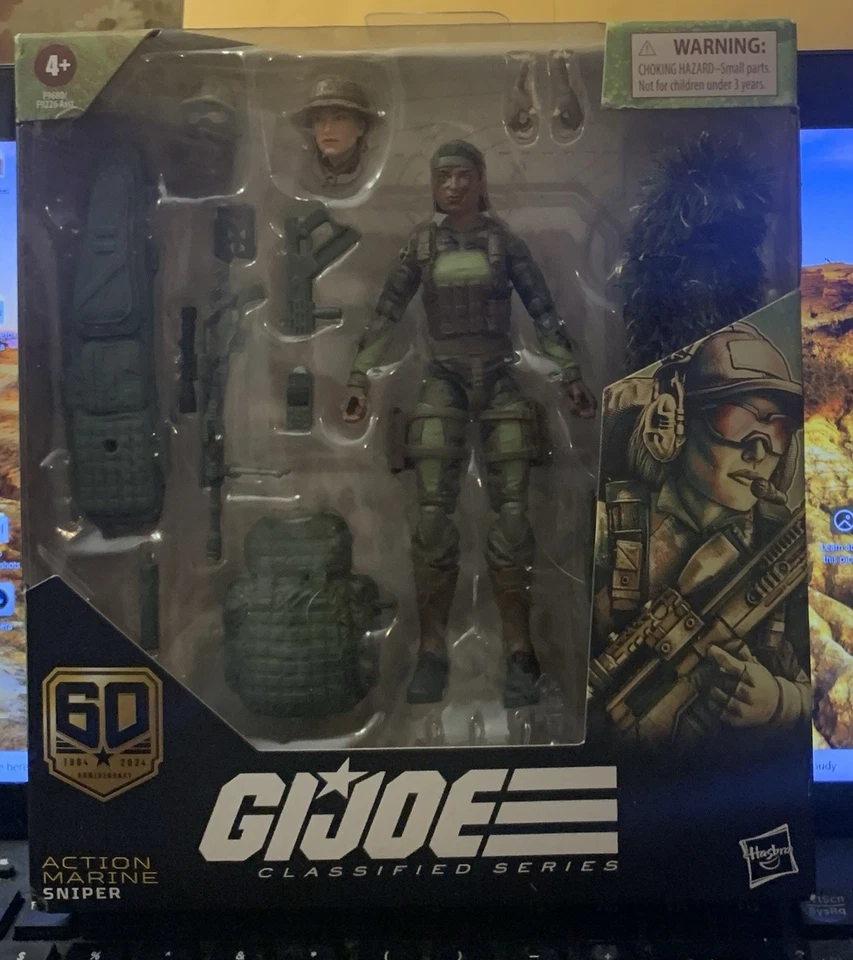 G.I. Lote Joe Classified Series 60th Anniversary Edition Marine Sailor Pilot Novo - Imagem 2 de 4