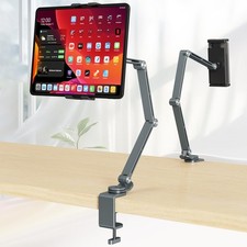 Houele Tablet Stand Holder, Adjustable Foldable Tablet Arm iPad Desk Mount wi...
