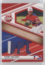 2020 Panini Elite Extra Edition DPL Material Red 12/49 Yoffry Solano #DPM-YS 0pm