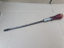 Vintage North Bros Yankee No. 10 Ratcheting Slotted Screwdriver 16"  Made in USA
