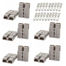 10X 50A Gray Battery Quick Connect Winch Connector Plug Power Supply