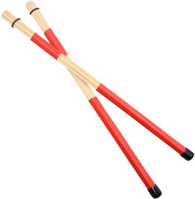 Jazz Drum Sticks Brushes Drumsticks Made of Bamboo. Red 