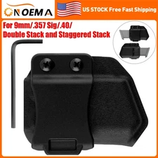 Outside Waistband Mag Carrier Horizontal Pistol Magazine Pouch Holder​ Concealed