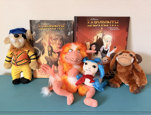 Jim Henson Labyrinth Collection! Books and Plush Ludo, Didymus, Worm, and Firey!