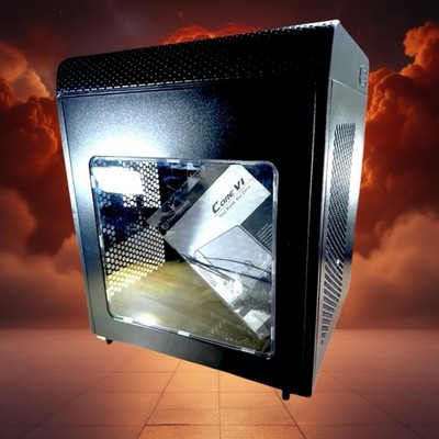 Thermaltake Core V1  SPCC Mini ITX Cube Computer Chassis - Black