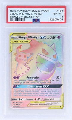 Gengar & Mimikyu GX (Secret) 186/181 Sm-Team Up Holo for sale