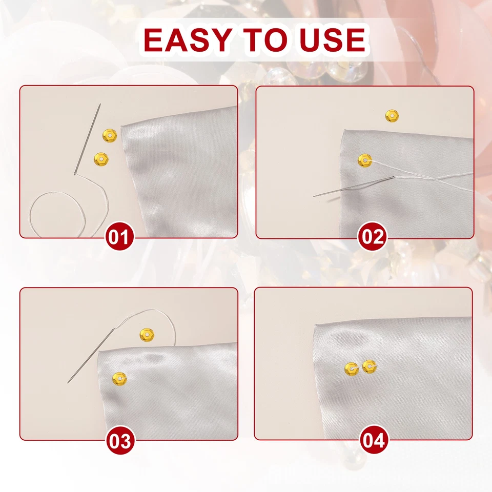 800 piezas de lentejuelas sueltas, lentejuelas sueltas redondas de 8 mm - 0,7 oz (20 g), verde oscuro Foto 4 de 4