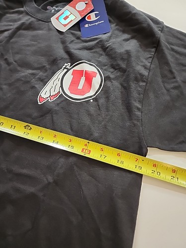 Camiseta gráfica Utah Utes Champion NCAA para hombre talla mediana negra - Imagen 3 de 6