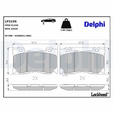 DELPHI Plaquettes de frein Avant pour NISSAN 370 Z (Z34) Plaquettes de freins