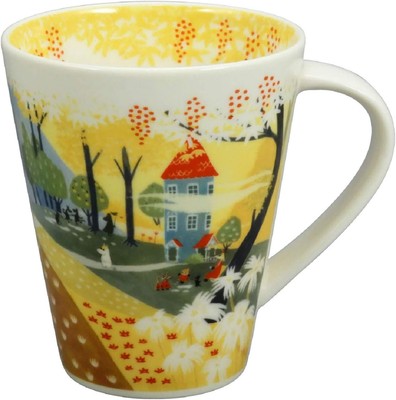 Moomin mug cup 500ml party yamaka shouten new in box yellow moomin house