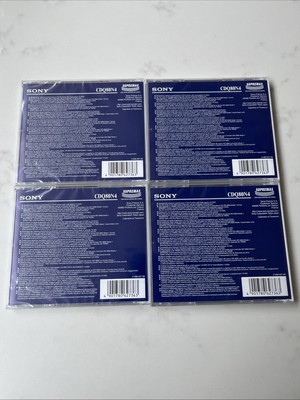 4 X Sony CD R / CD Recordable 700MB 80min & for sale online | eBay