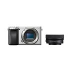 Sony A6400 ILCE-6400K Mirrorless Camera Silver w 16-50mm Power Zoom Lens