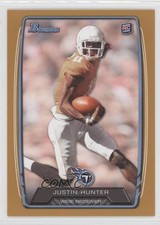 2013 Bowman Gold 210/399 Justin Hunter #196 c6h