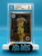 2023-24 Topps Merlin UEFA UCC  Lamine Yamal Variation Gold Ref /50 Rookie BGS 9