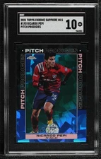 2021 Topps Chrome MLS Sapphire Edition Pitch Prodigies Ricardo Pepi SGC 10 GEM
