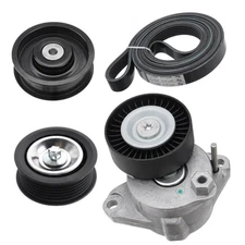 Engine Drive Belt Tensioner & Idler Pulley Belt Tensioner Kit for Mercedes-Be...