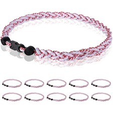 Unisex 18-Inch Titanium Tornado Rope Necklaces - Perfect for Baseball Gifting