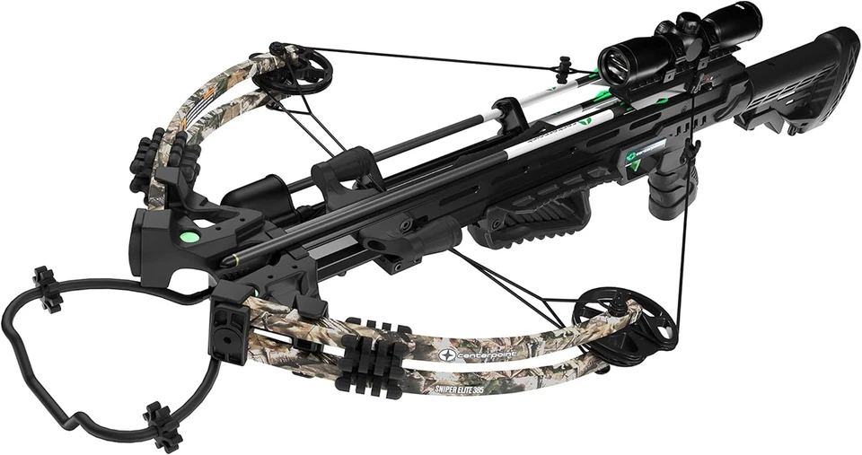 Paquete de ballesta Centerpoint Archery Sniper Elite 385 C0004 con mira telescópica 4X32Mm, Q Foto 2 de 4