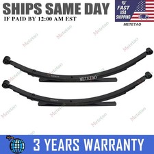 2pcs Rear Suspension Leaf Spring Assembly Steel For 1980-1996 Ford F-100 F-150