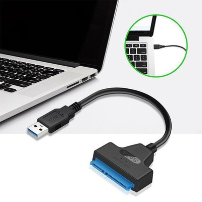 USB 3.0 to SATA Hard Drive Adapter Cable 2.5'' SATA to USB 3.0 Converter for HDD