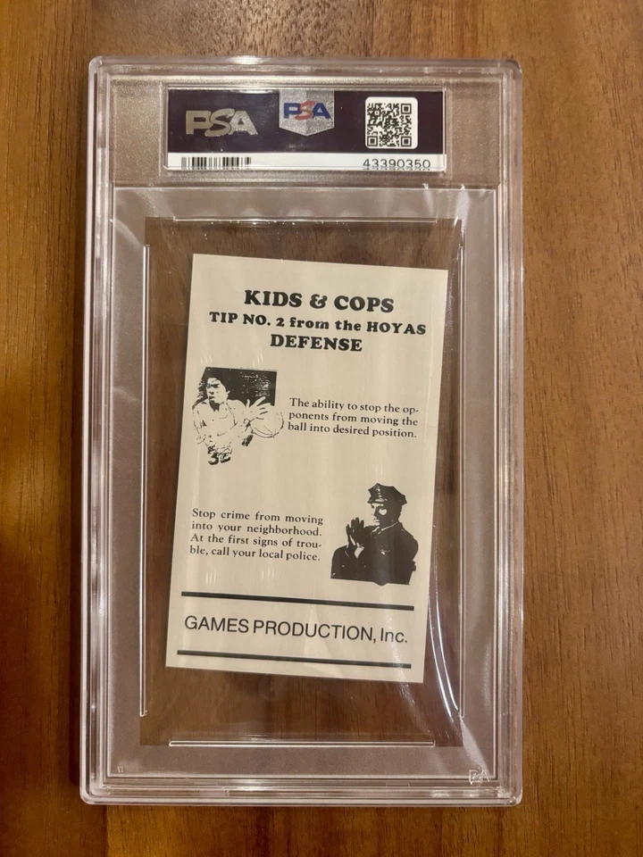 1982 GEORGETOWN HOYAS #2 PATRICK EWING PSA 9 XRC HOF KNICKS - Image 2 of 2