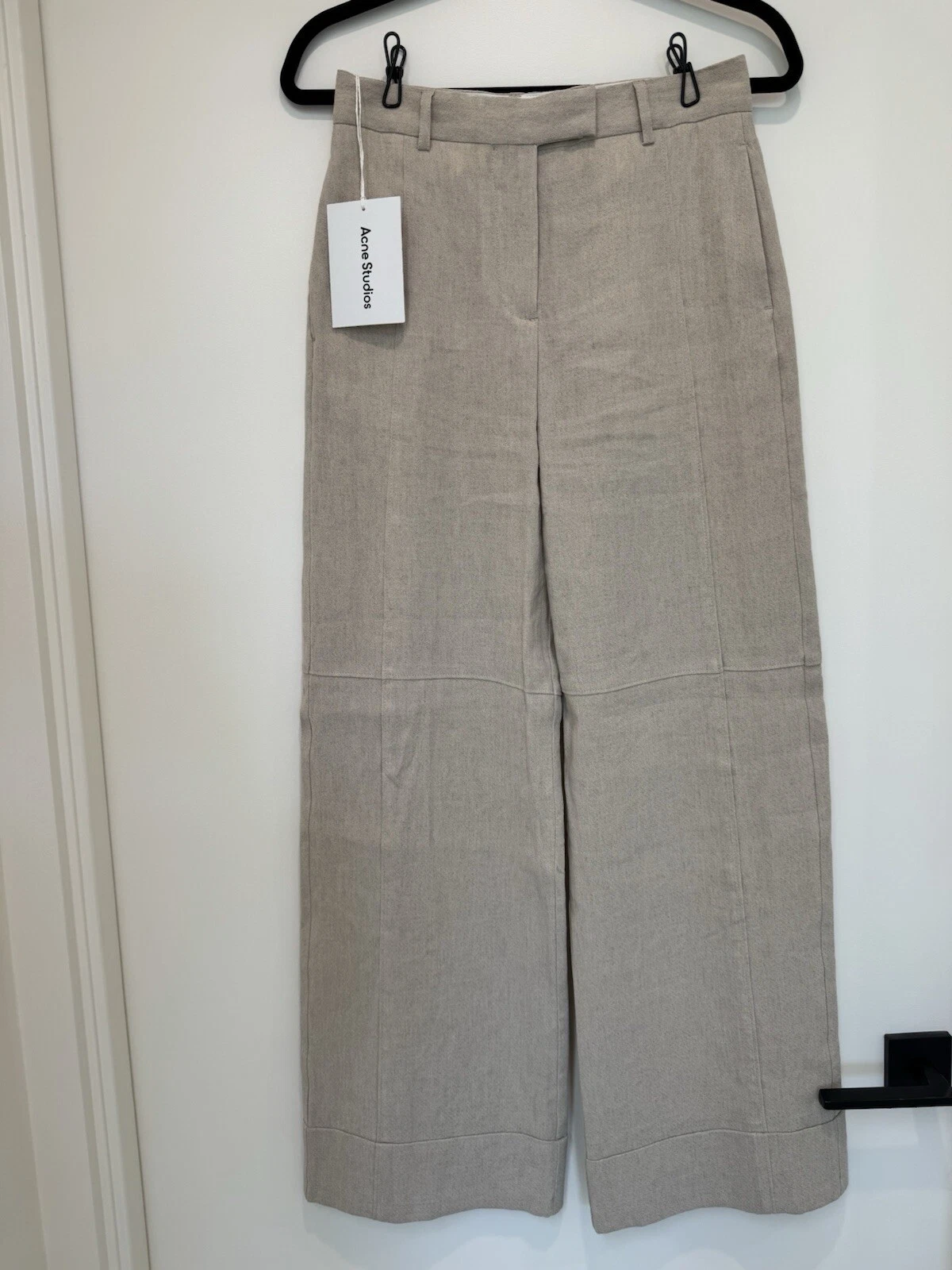 Pantaloni Sartoriali Relaxed Acne Studios Marrone Taglia 32 Nuovi con etichette