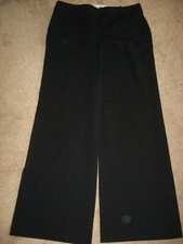 Womens Black ANN TAYLOR LOFT Ann Stretch Wool Dress Pants 8