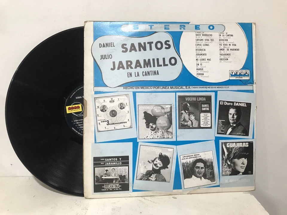 Daniel Santos y Julio Jaramillo LP “La Cantina” Grabado En Vivo En Lima Perú - Image 2 of 4