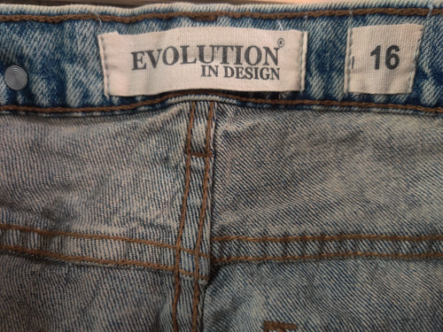 Evolution In Design Torn Ripped Patches Shorts Boys 16 28x12 Urban Streetwear - Picture 4 of 13