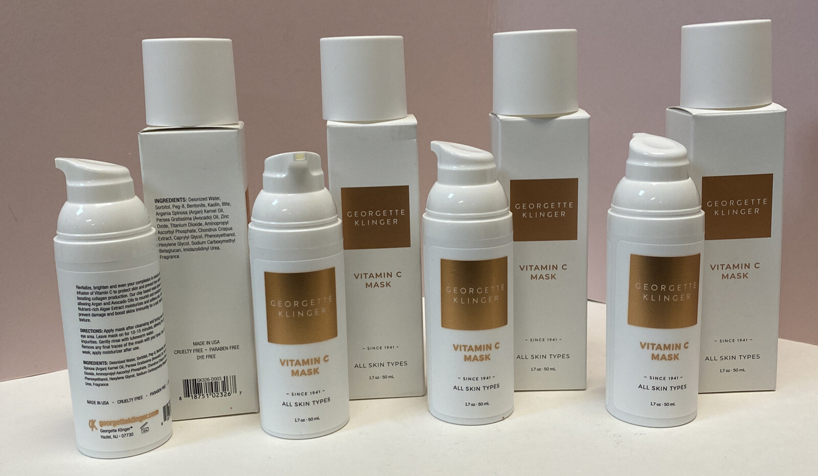 *4 PACK* GEORGETTE KLINGER Vitamin C Mask 1.7oz All Skin Types $30 Each Amazon