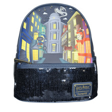 NUEVA Mini Mochila Loungefly Harry Potter Diagon Alley Lentejuelas
