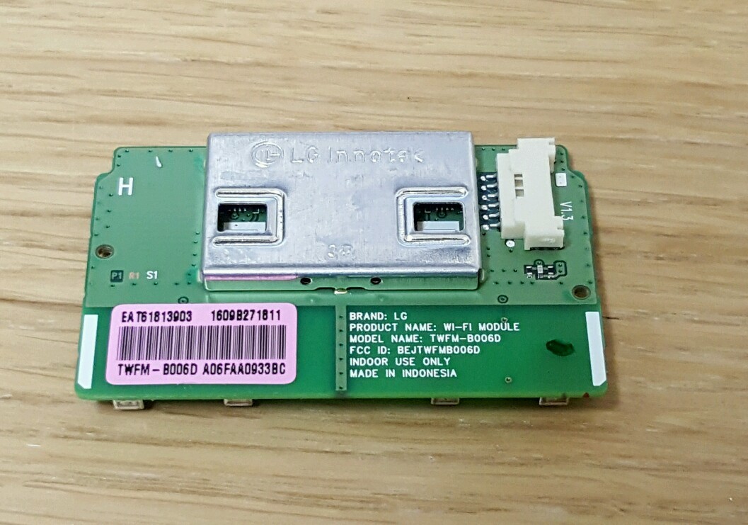 WIFI MODULE/WIRELESS LAN ADAPTER LG 43UH620V 43UH610V TWFMB006D