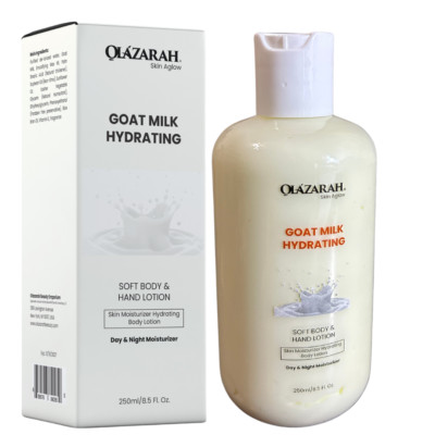 Skin Aglow Goat Milk Hydrating Lotion for Soft Body & Hands, w/Gentle Goat Milk