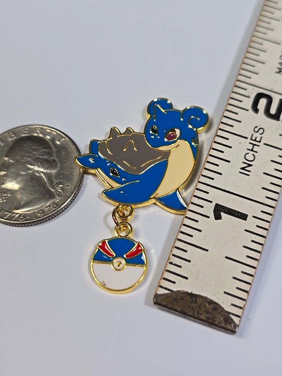 Lapras w/ Dangling Charm Lapel Pin Pokemon Character | eBay