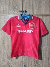 Manchester United FC Umbro Football Shirt Home 1994/1995/1996 Boys Kids Size LB