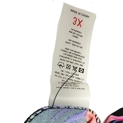 Tankini para mujer púrpura talla grande 2 piezas con volantes con correas ajustables talla 3XL NUEVO CON ETIQUETAS - Imagen 6 de 6