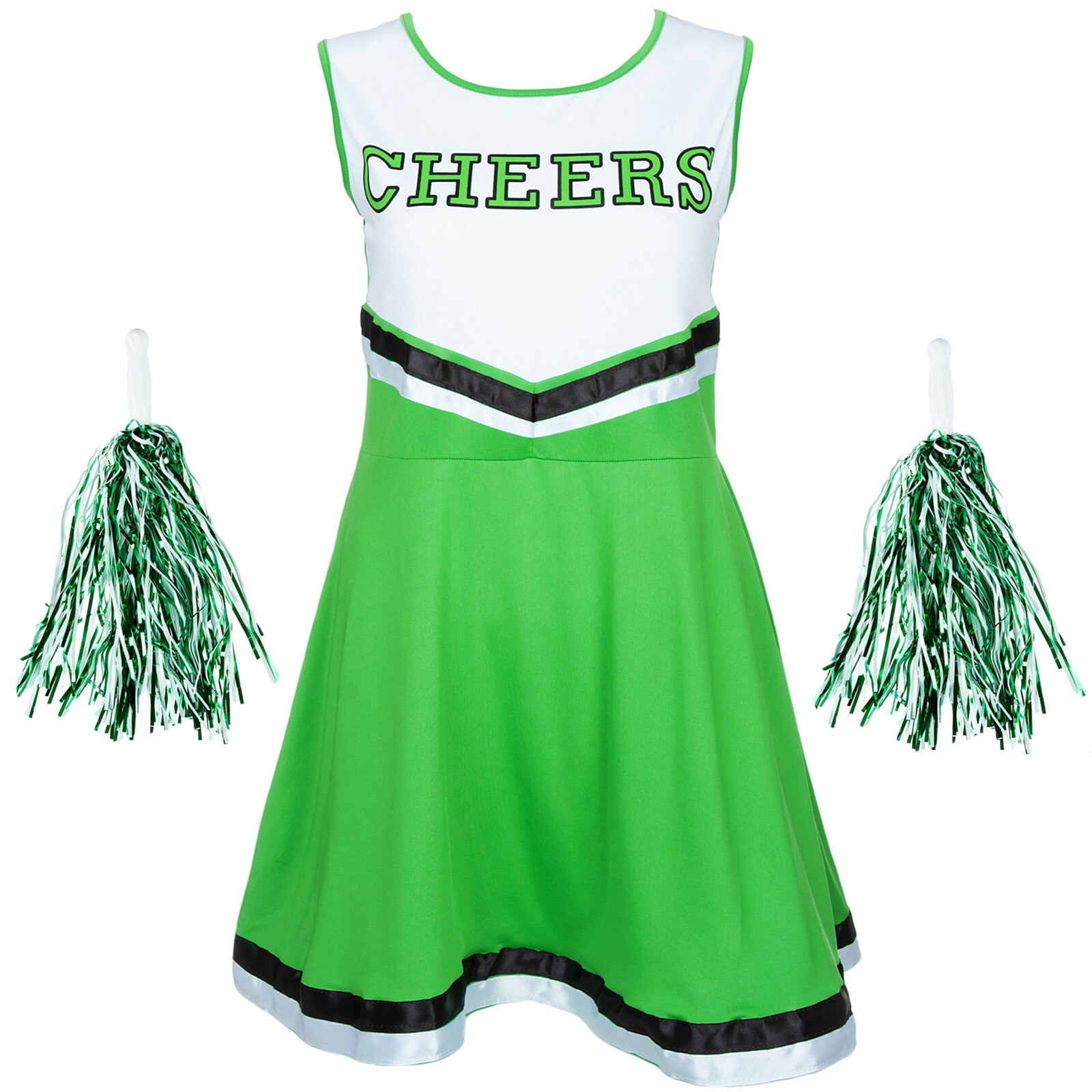 CHEERLEADER COSTUME FANCY DRESS OUTFIT HIGH SCHOOL DANCE UNIFORM