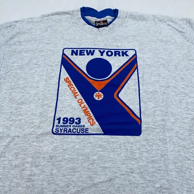 vintage 90s NEW YORK SPECIAL OLYMPICS SUMMER GAMES SYRACUSE T-Shirt L/XL sports