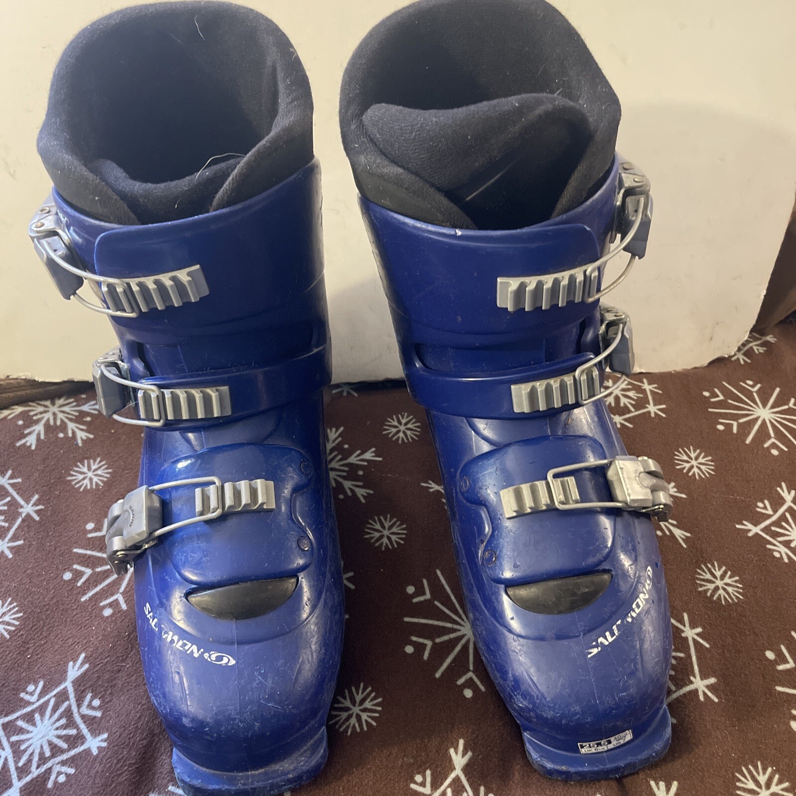 Scarponi da sci Salomon Performa T3 Junior taglia 7 blu ottime condizioni