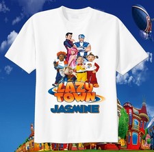 Camiseta Personalizada Lazy Town Cumpleaños, Stephanie, Sportacus