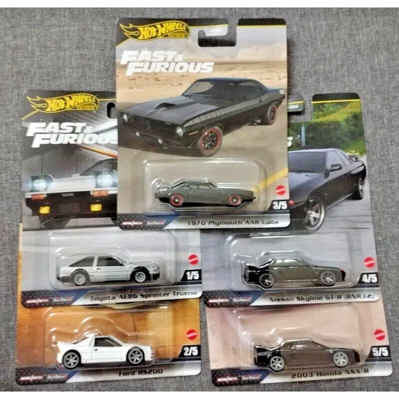 Hot Wheels 2023 Premium Fast & Furious Case E HNW46-956E (1/64) Set Of - Foto 4