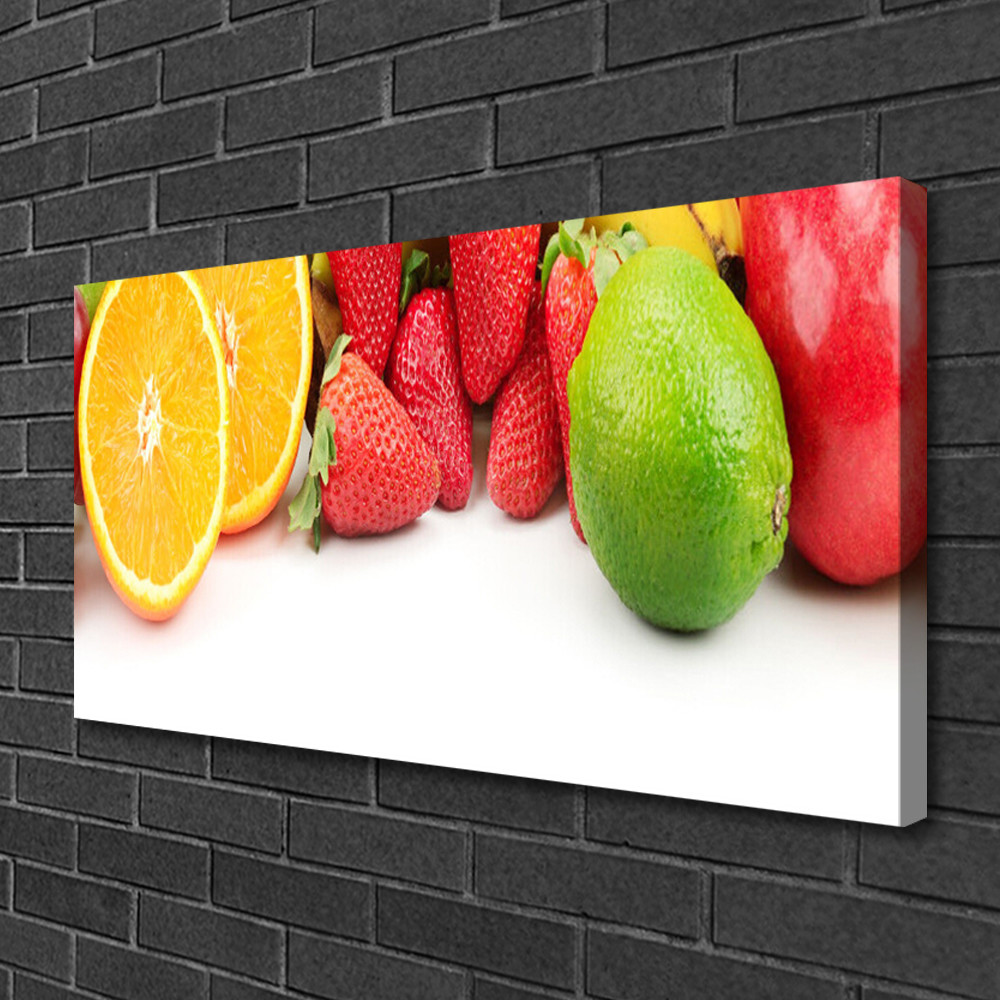 Impression sur toile 100x50 cm avec protection anti-UV pour mur de cuisine et salle a manger