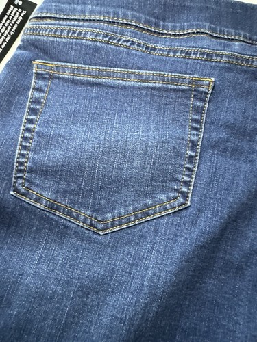 Denim & Co. Petite Easy Stretch Denim Side Crop Jeans Size 16P - Picture 9 of 9