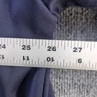 Blue full zip jacket with white stitching, 2XL size, shown against a gray tape measure on a light wood surface.