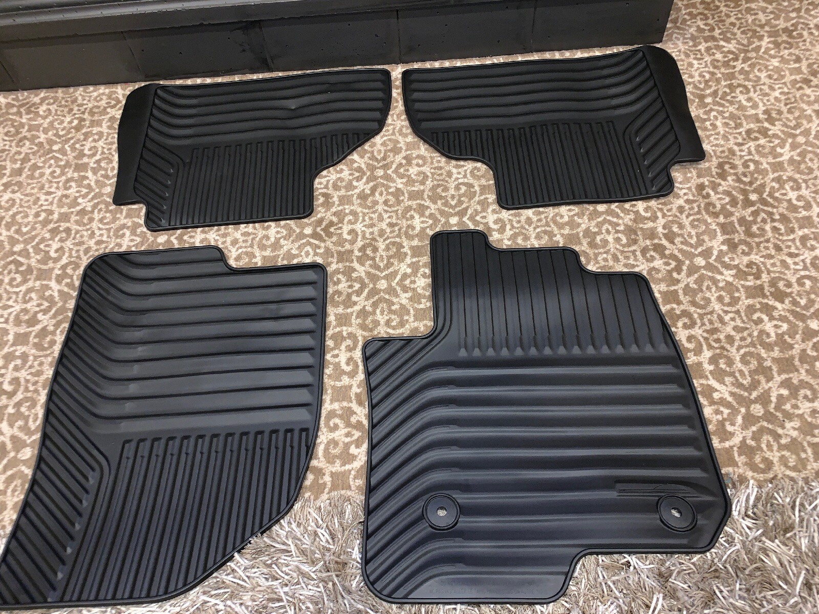 2019 Silverado Sierra 1500 Crew CAB Rubber All Weather Mats 