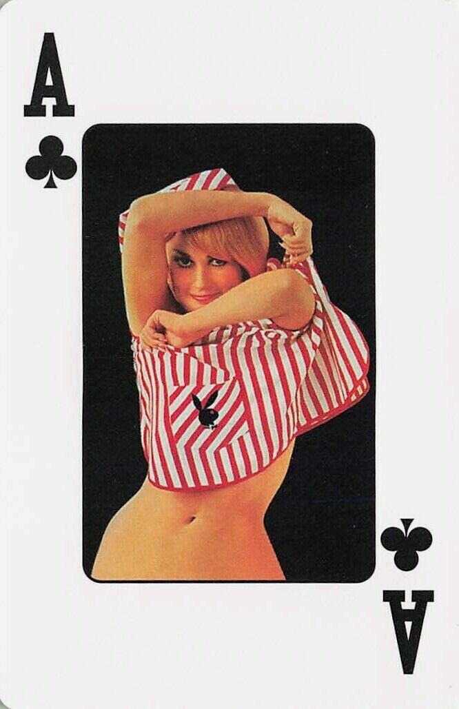 Burlesque Pin Up Cover Image Single Swap Playing Card Ace of Clubs