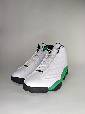 Gr.47,5 Jordan 13 Reto White Lucky Green-Black, Neu ungetragen mit Karton 