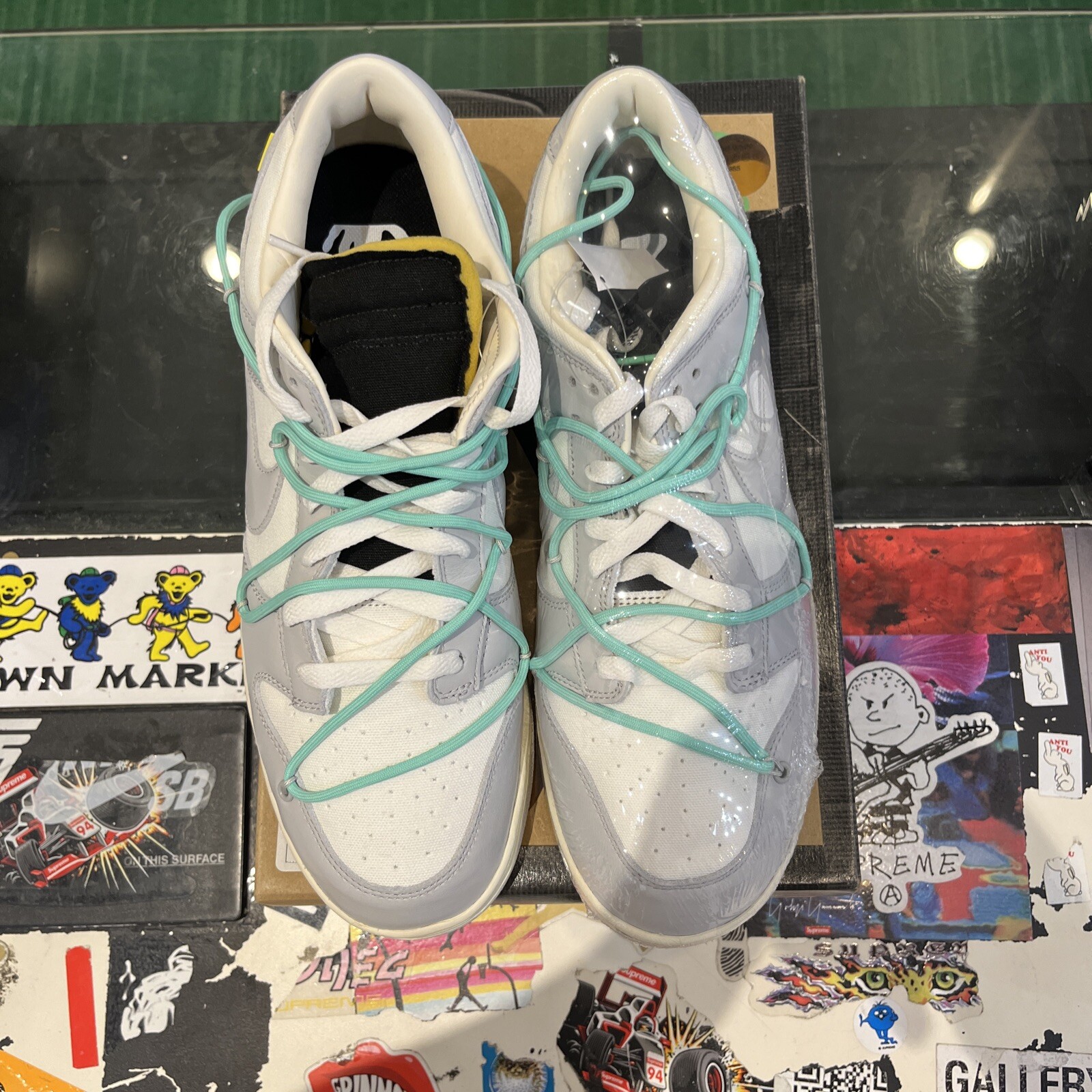 OFF WHITE X NIKE Taglia 13 Nike Off White x Dunk Low lotto 04 di 50
