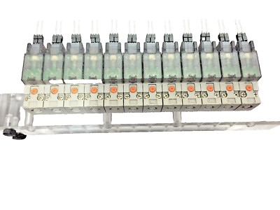 Bank of 12 pieces   SMC SY114A-5MOZ  Solenoid Valve with Manifold 